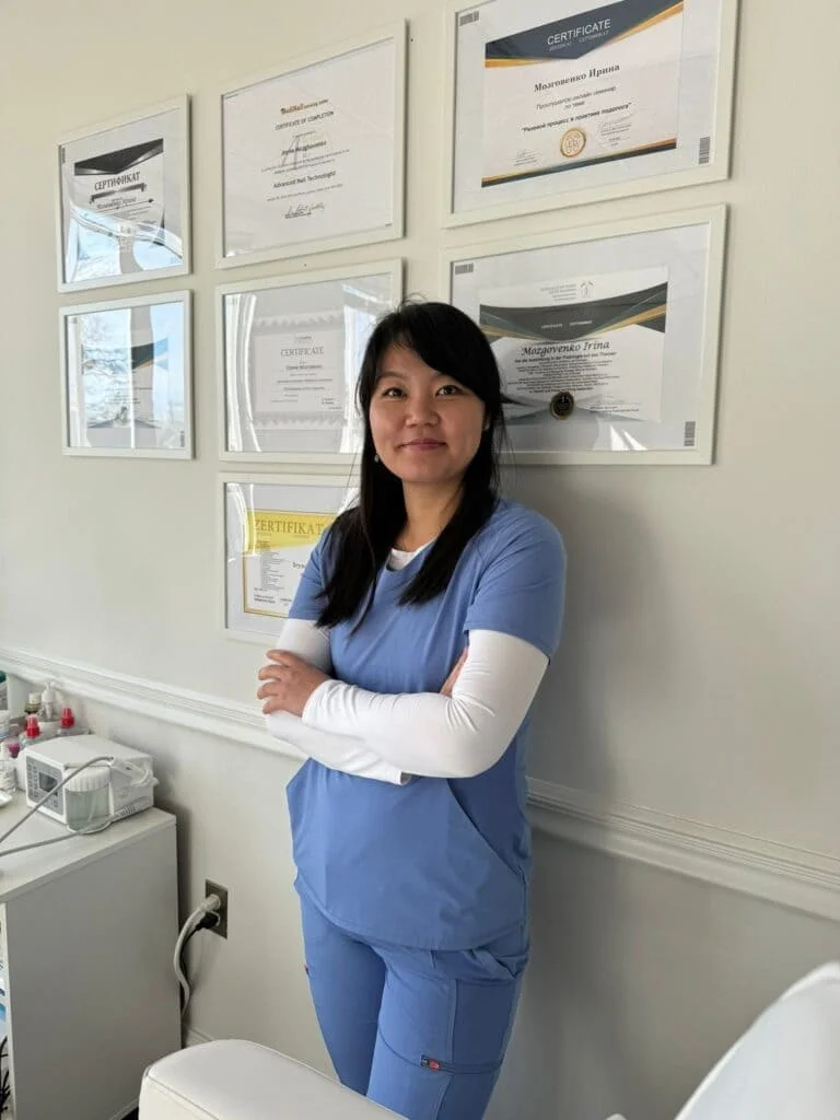 Iryna Mozghovenko, Licensed Nail Specialist and founder of Medical Pedicure Center in Rockville